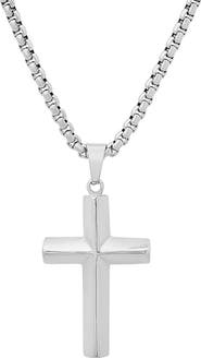 HMY JEWELRY Stainless Steel Cross Pendant Necklace