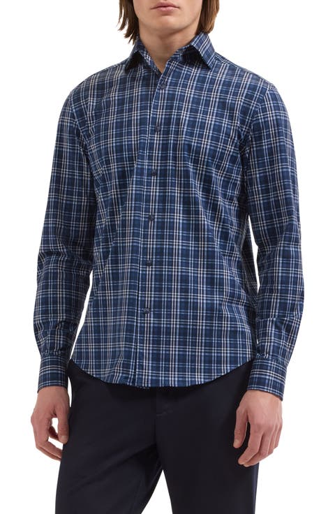 Devon Plaid Long Sleeve Button-Up Shirt