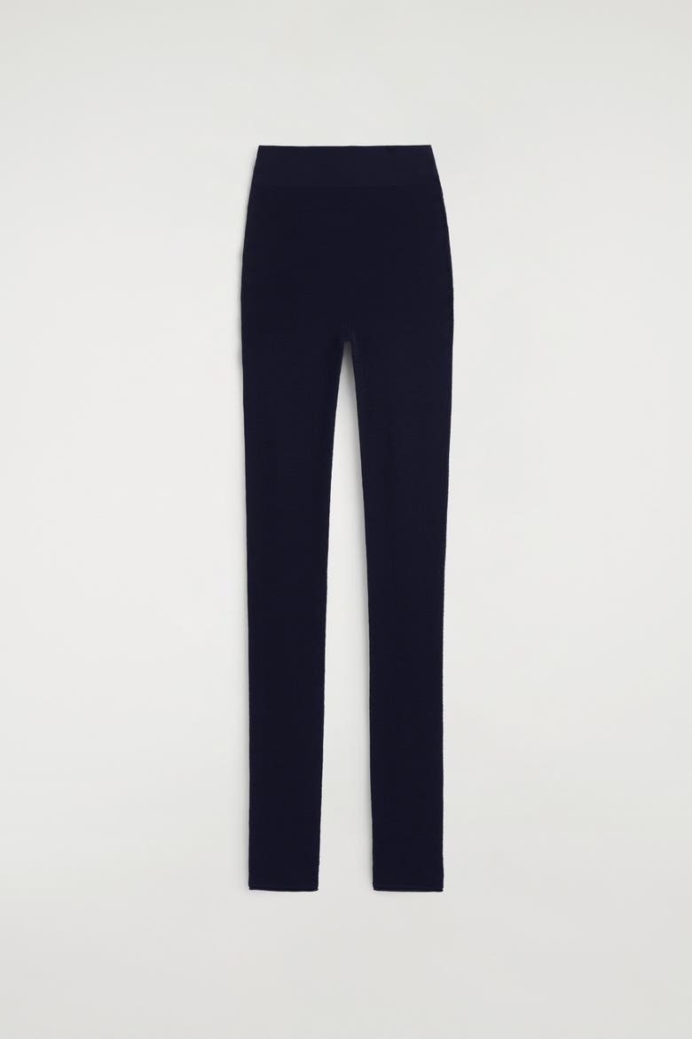 Seamless Merino Wool Leggings, Alternate, color, NAVY