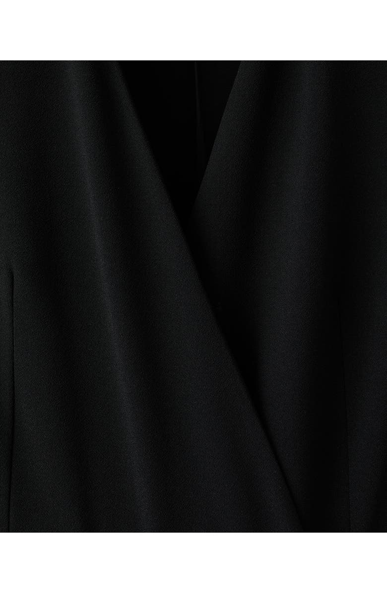 MANGO Belt Wrap Sleeveless Jumpsuit, Alternate, color, Black