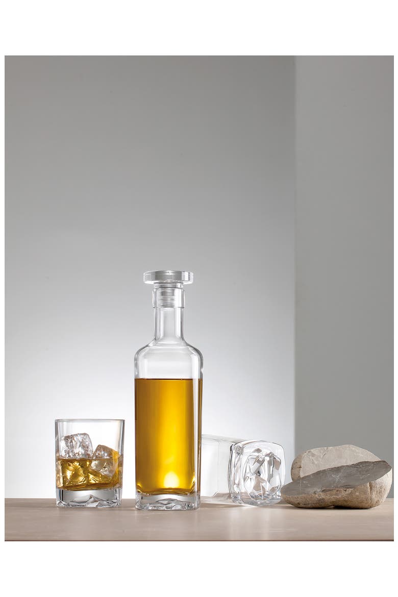On the Rocks Set of 4 Double Old Fashioned Glasses, Alternate, color, CLEAR