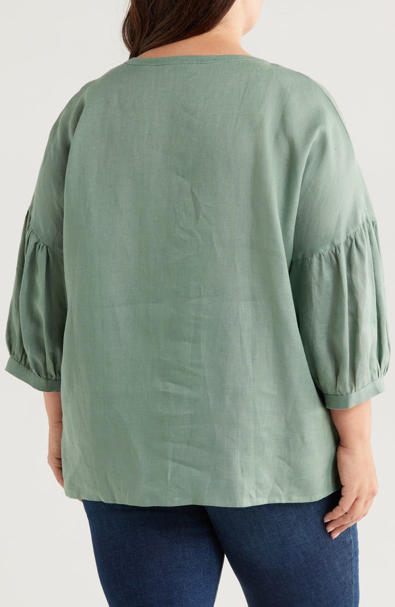 HARSHMAN Minka Linen Top, Alternate, color, 