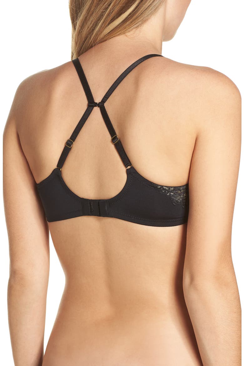 Manila Convertible Underwire Bra, Alternate, color, BLACK/ COSMETIC