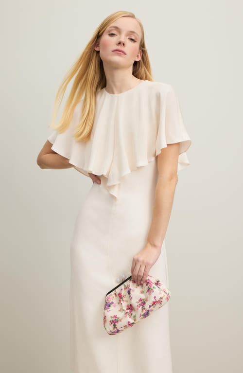 Lk Bennett Sadie Overlay Crepe Midi A-line Dress