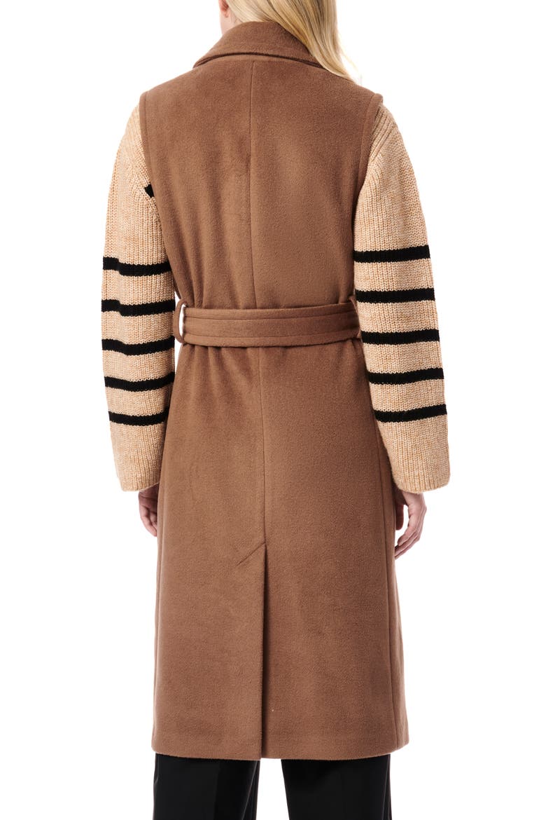 Double Breasted Longline Vest, Alternate, color, CAMEL