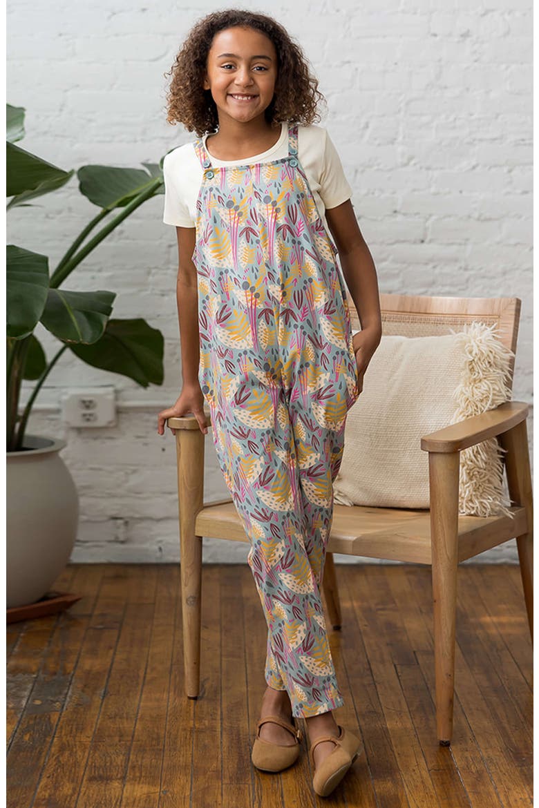 Organic Cotton Girls Jumpsuit, Alternate, color, Whimsy