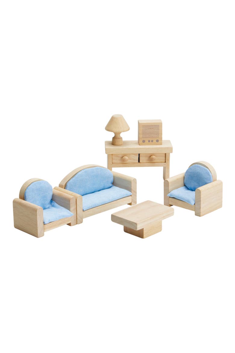 Classic Dollhouse Living Room Set, Main, color, NATURAL
