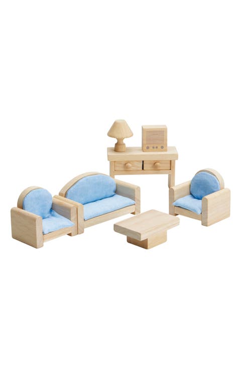 Classic Dollhouse Living Room Set
