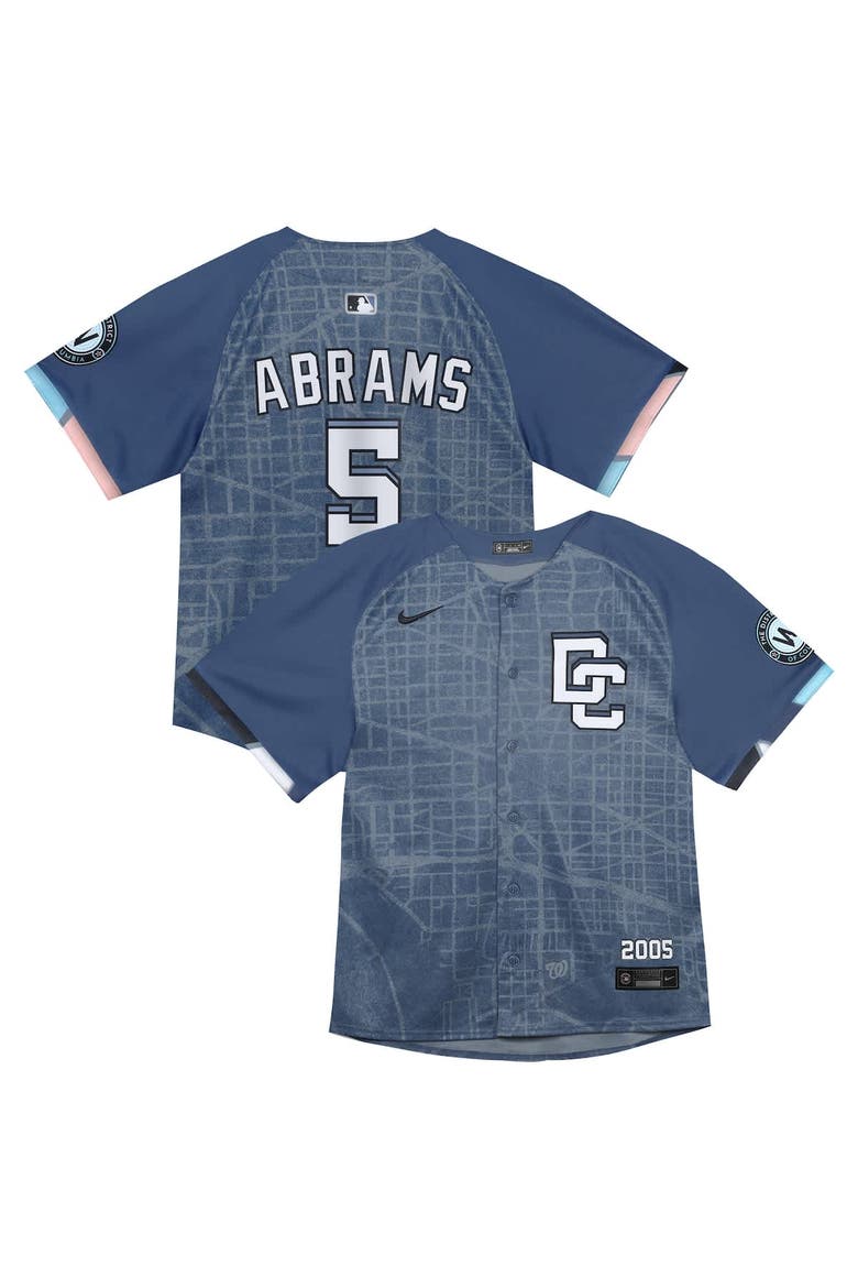Toddler Nike CJ Abrams Blue Washington Nationals City Connect 2025 Limited Jersey, Alternate, color, Blue