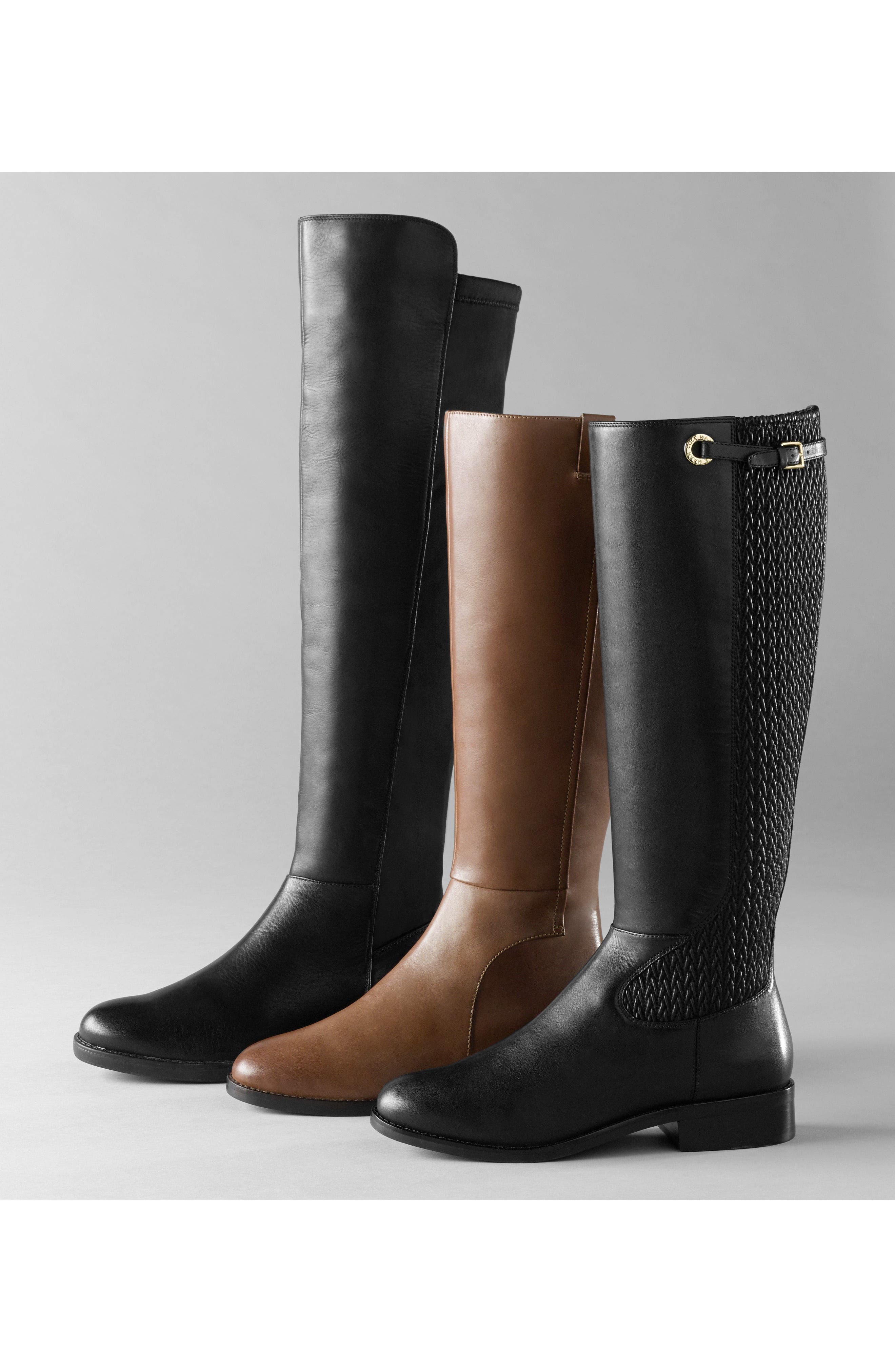 Olivia Knee High Boot, Alternate, color, GREY SUEDE
