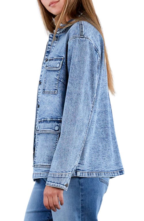 Wash Lab Denim Denim Rider Jacket In Denim Foam