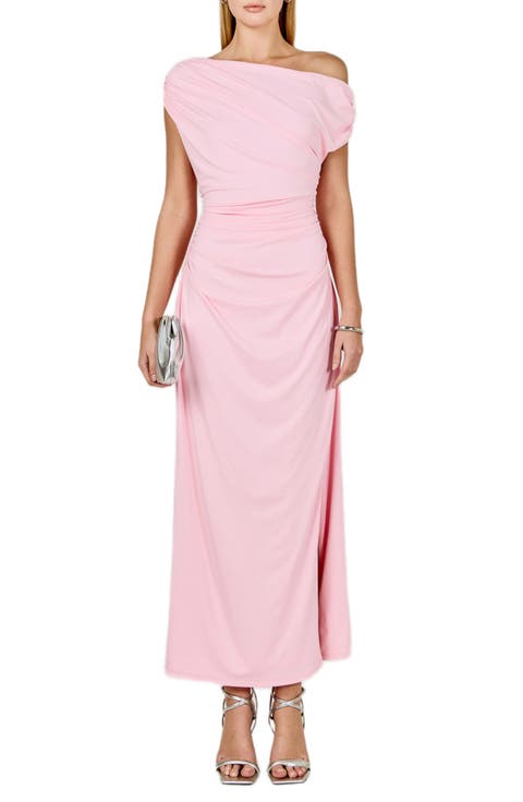 One-Shoulder Midi Dress