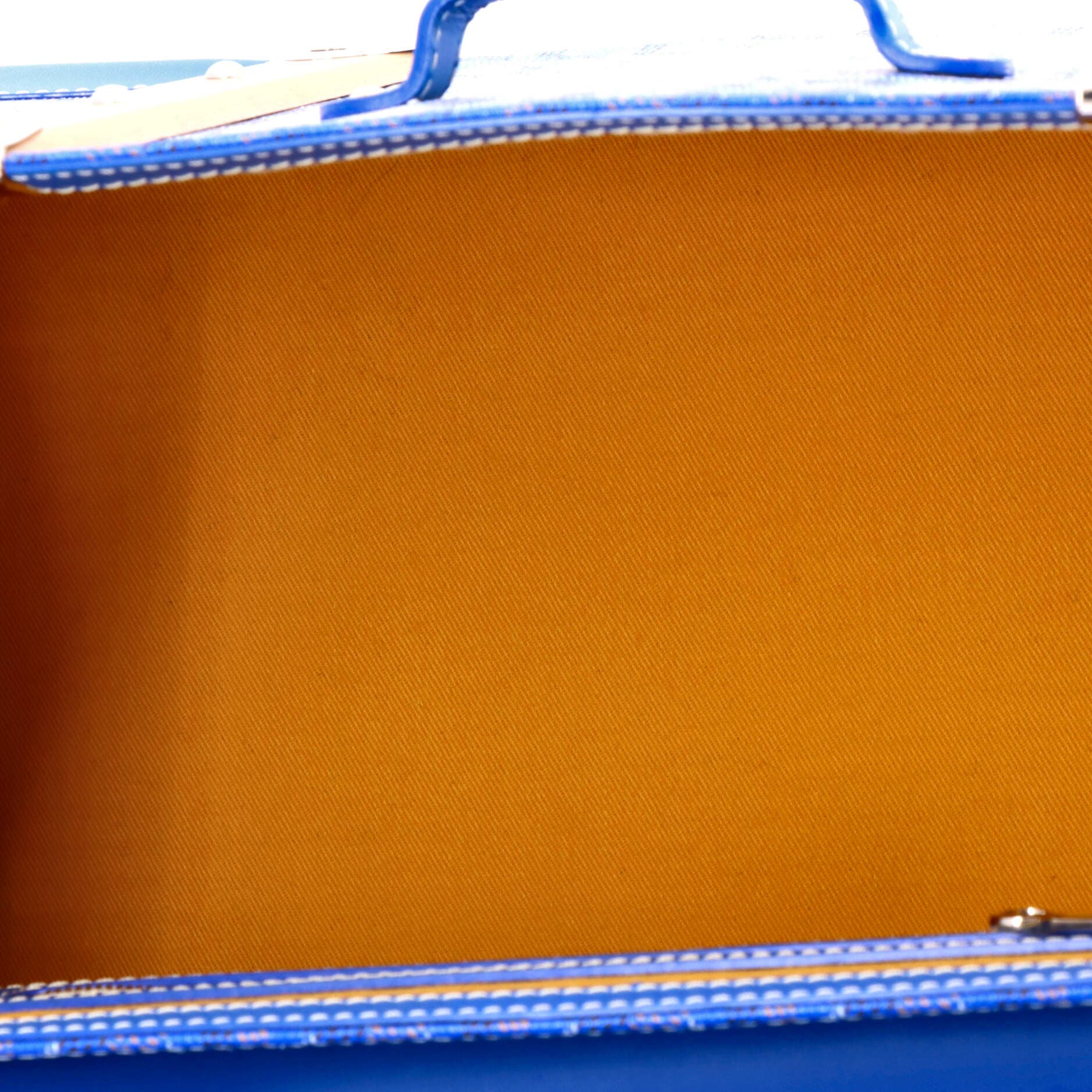 Saigon Top Handle Bag Coated Canvas with Leather MM, Alternate, color, Blue