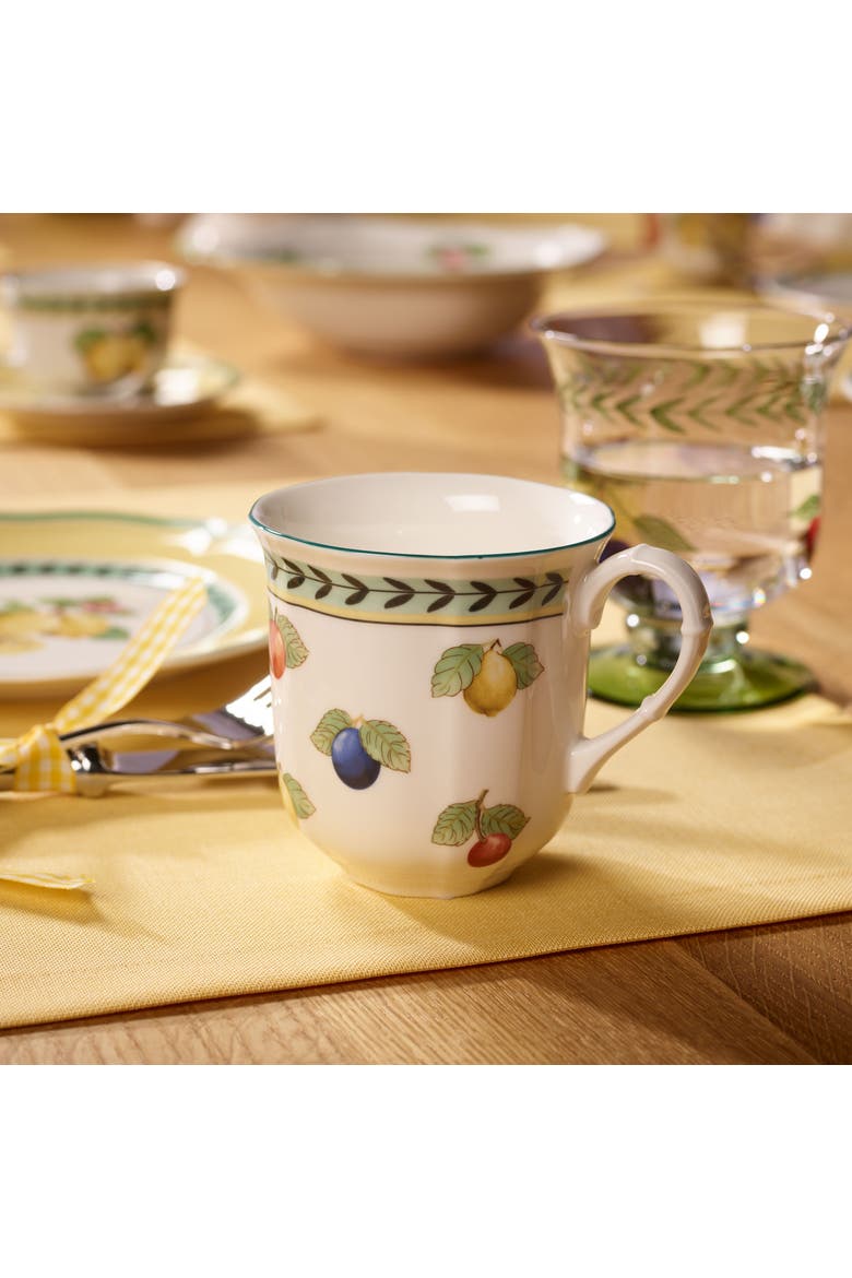 French Garden Fleurence Mug, Alternate, color, white