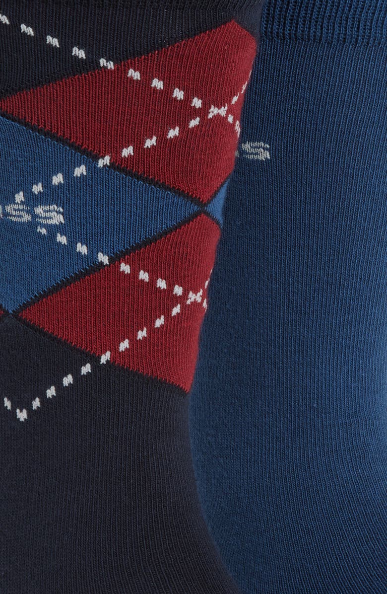 BOSS Assorted 2-Pack Crew Socks, Alternate, color, Open Blue