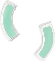 Karine Sultan Enamel Stud Earrings