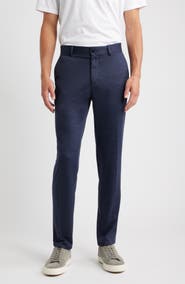 Bugatchi Flat Front Knit Wool Blend Chinos