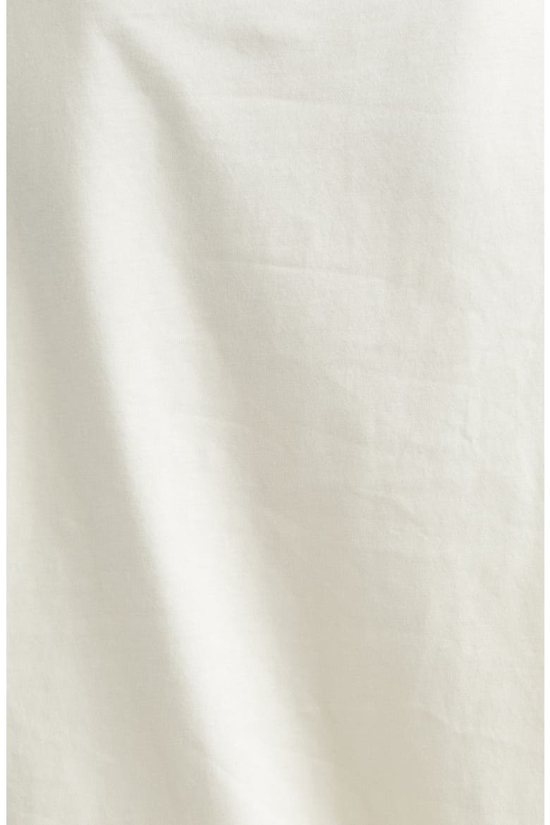 Scalloped Trim Cotton T-Shirt, Alternate, color, WHITE