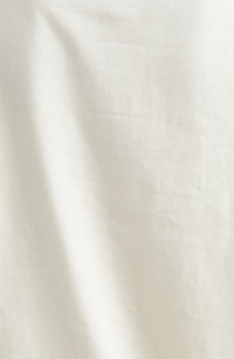 Moncler Scalloped Trim Cotton T-Shirt, Alternate, color, White