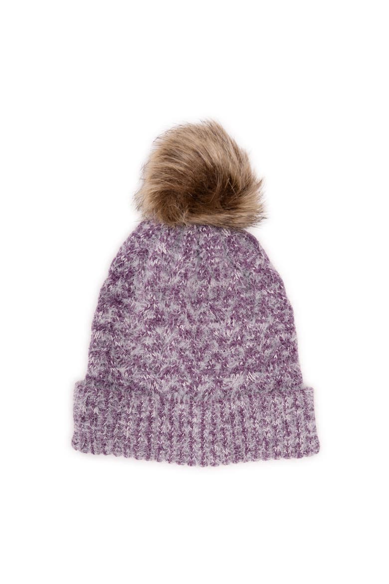Women's Chenille Eyelash Mix Hat, Main, color, Boysenberry
