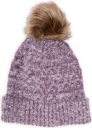 MUK LUKS Women's Chenille Eyelash Mix Hat