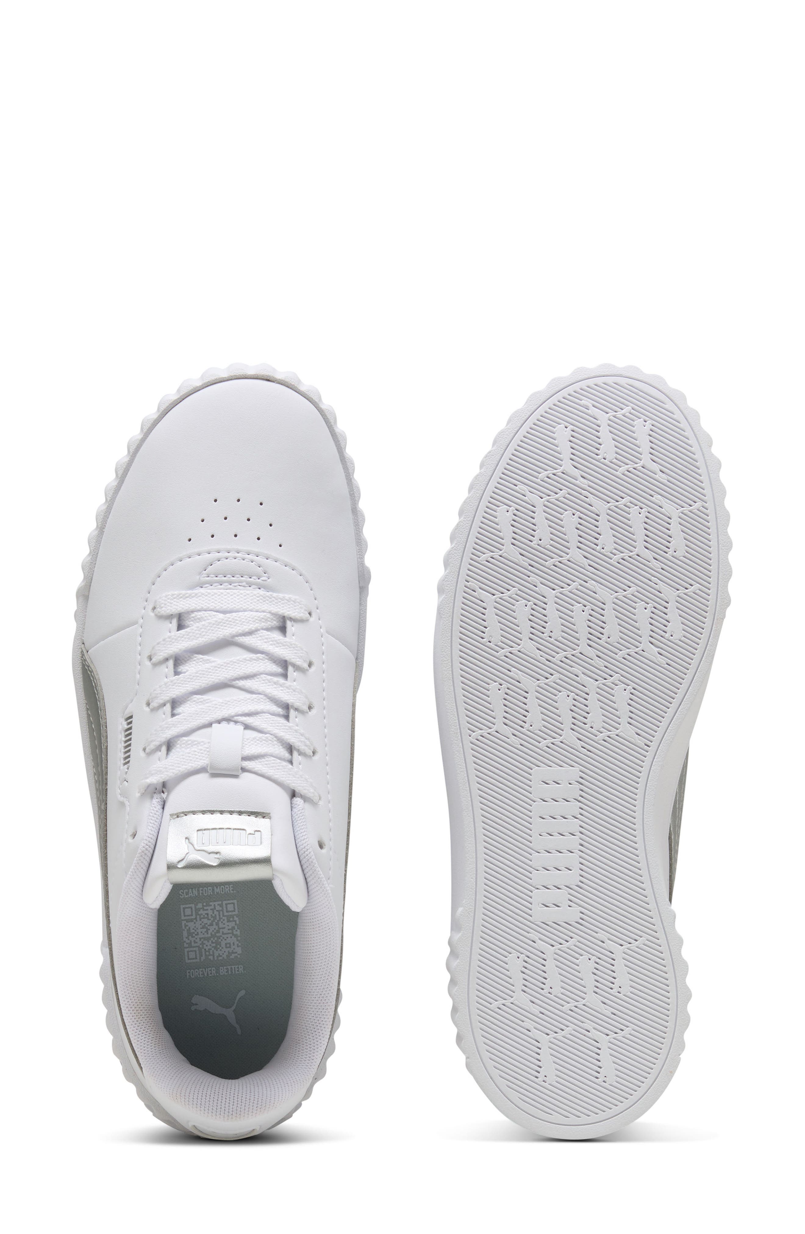 Carina 3.0 Sneaker, Alternate, color, PUMA WHITE/ PUMA SILVER
