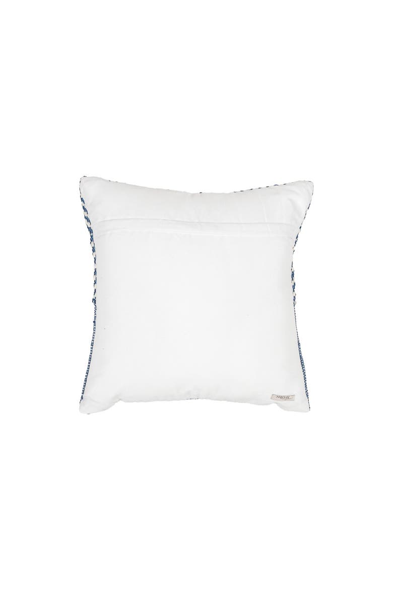 Outdoor Geometric Filled Throw Pillow, 18" x 18" Blue, Alternate, color, Blue