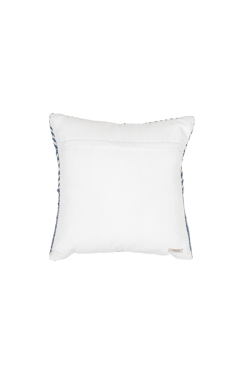 Foreside Home and Garden Outdoor Geometric Filled Throw Pillow, 18" x 18" Blue, Alternate, color, Blue