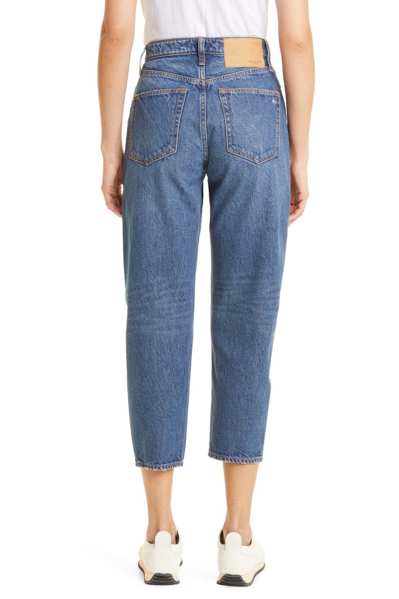 Alissa High Waist Barrel Leg Crop Jeans, Alternate, color, CLOVER