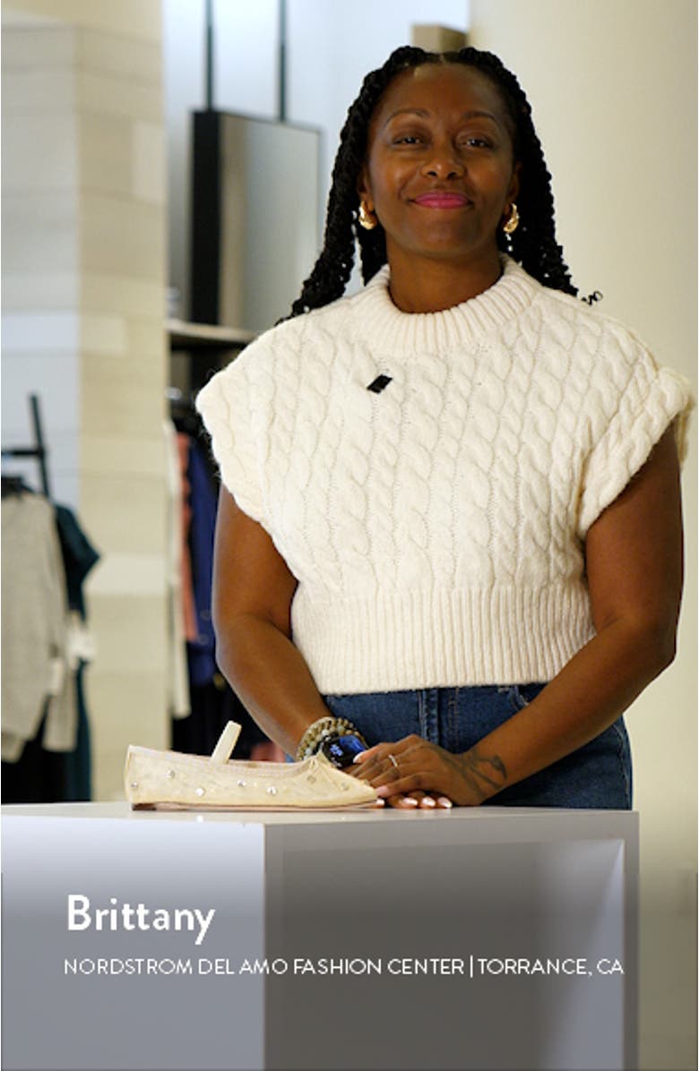 Leonie Crystal Embellished Ballet Flat, sales video thumbnail