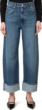 Mavi Jeans Sandra Cuffed High Waist Ankle Wide Leg Jeans