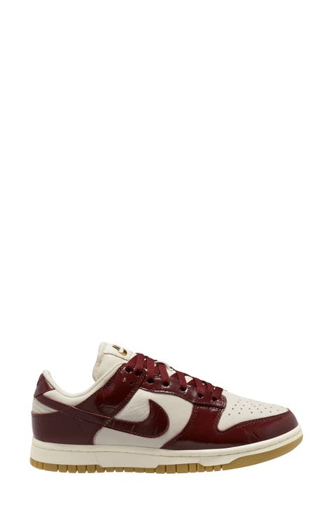 Burgundy tennis shoes on sale