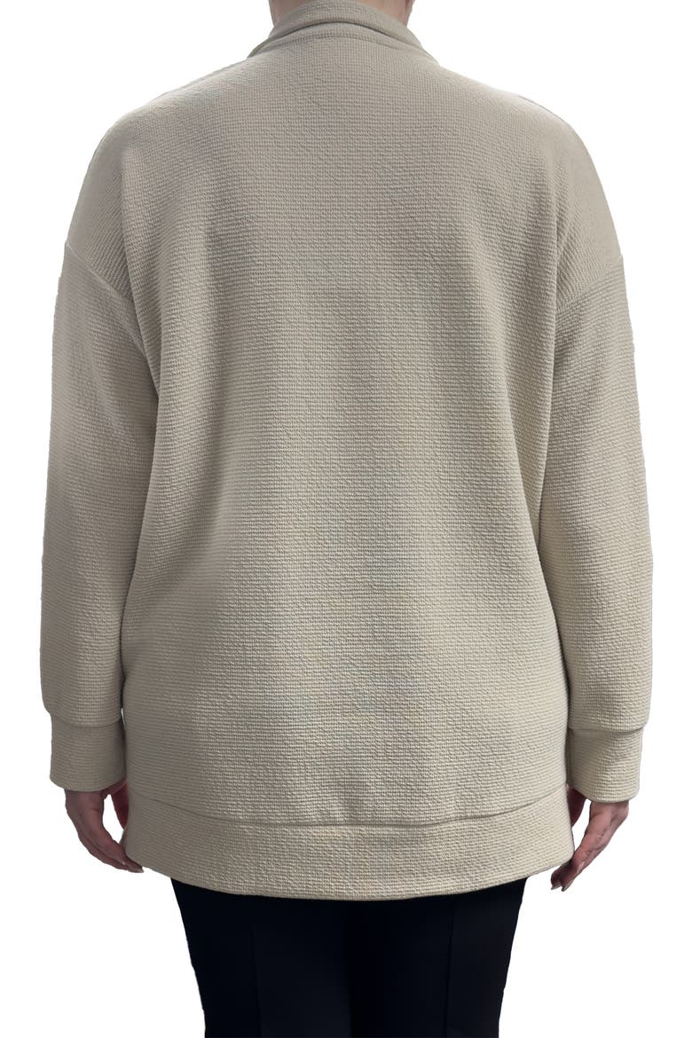 Johnny Collar Long Sleeve Top, Alternate, color, BEIGE