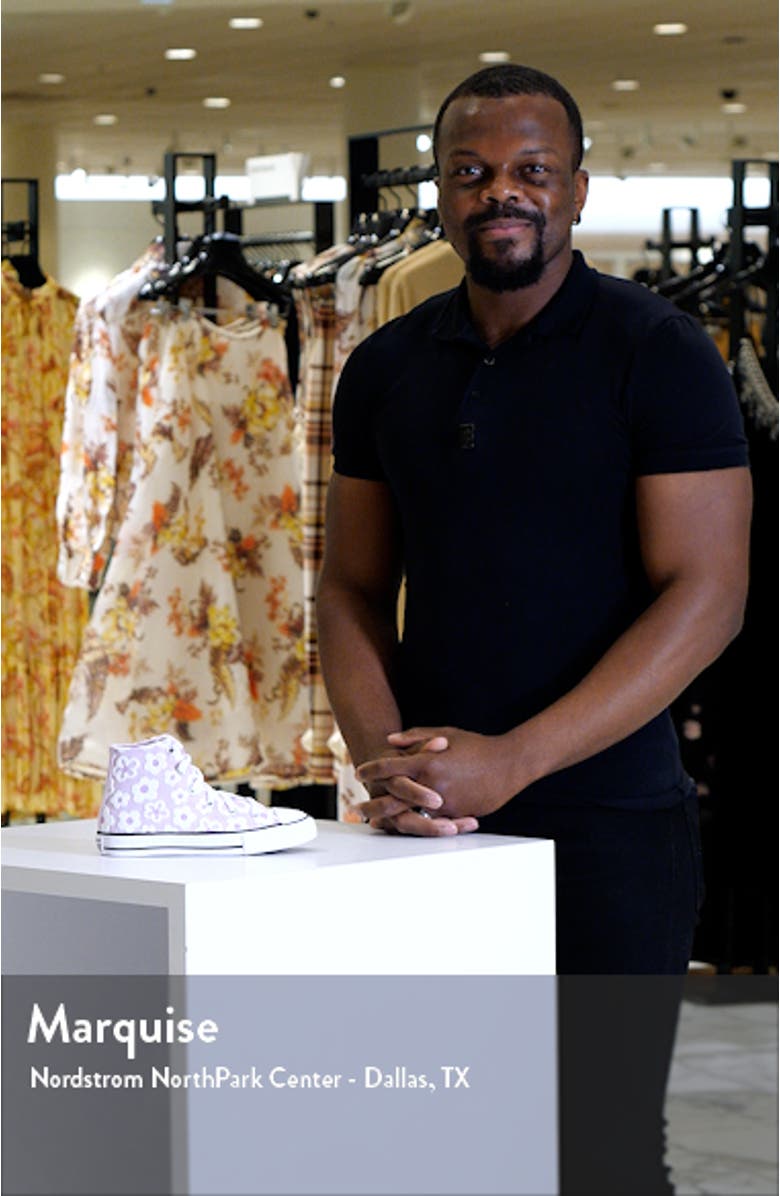 Chuck Taylor<sup>®</sup> All Star<sup>®</sup> Floral High Top Sneaker, sales video thumbnail
