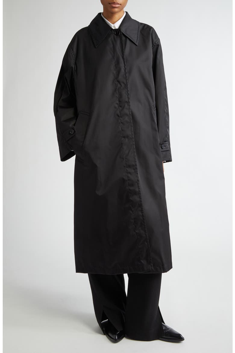 Oversize Longline Coat, Main, color, BLACK