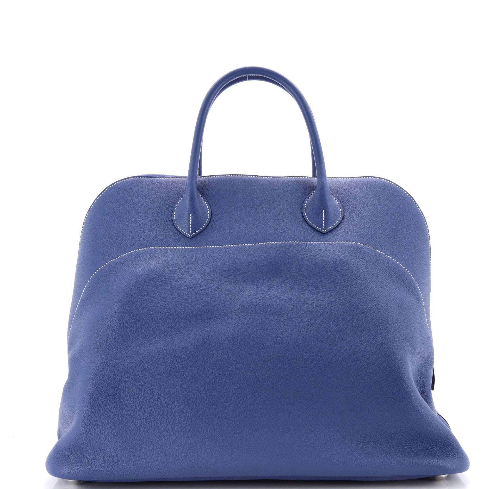 Pre-Owned Hermes Bolide Relax Bag Evercolor 45, Alternate, color, Bleu Brighton