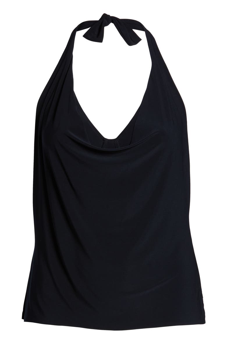 Sophie Shelf Bra Tankini Top, Alternate, color, BLACK