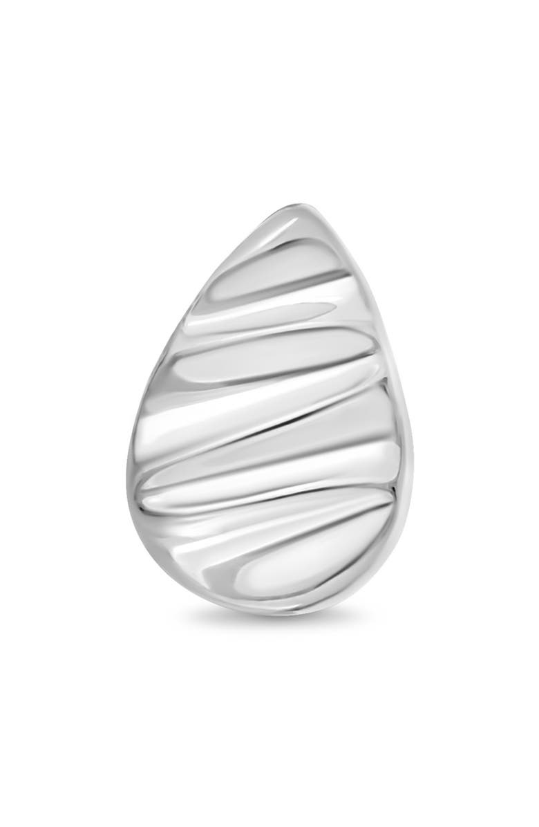 Bony Levy 14K White Gold Textured Teardrop Stud Earrings, Alternate, color, 14K White Gold