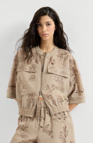 Brunello Cucinelli Cotton organza outerwear jacket with dazzling broderie anglaise