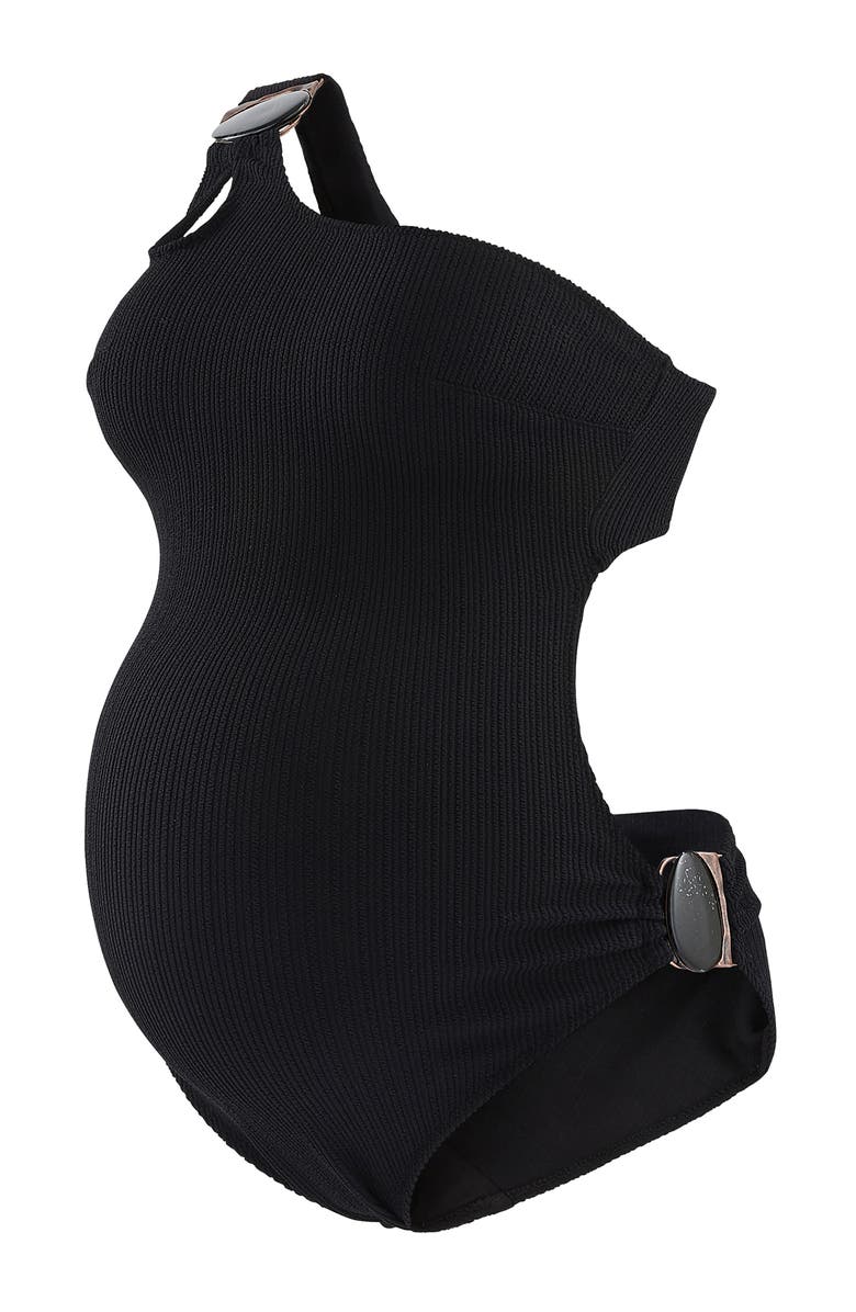Cache Coeur Maternity trikini Bayside, Alternate, color, Black