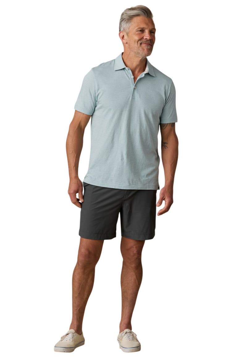 Sunwashed Polo, Alternate, color, TEAL DUNE STRIPE