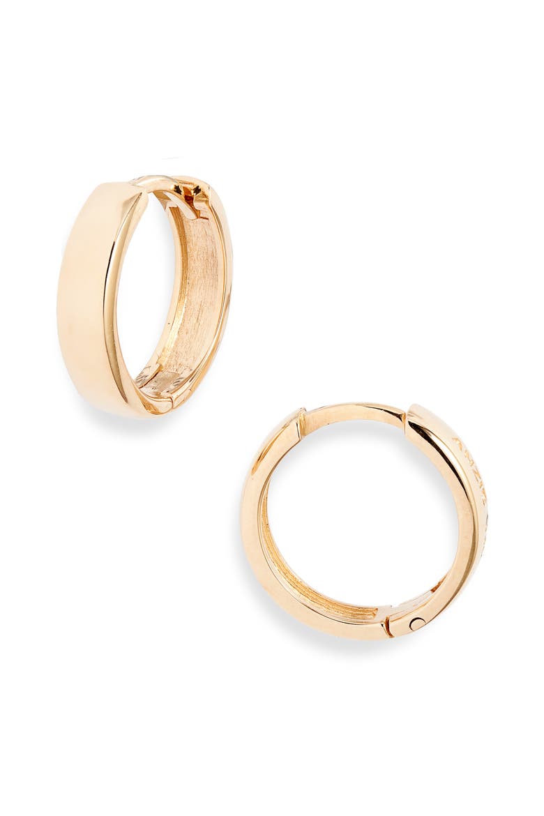 Classique Wide Huggie Hoop Earrings, Main, color, GOLD