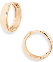 Anzie Classique Wide Huggie Hoop Earrings