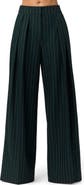 Naked Wardrobe Pinstripe Pleated Wide Leg Pants