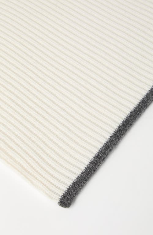 Brunello Cucinelli Knit Scarf In Brown