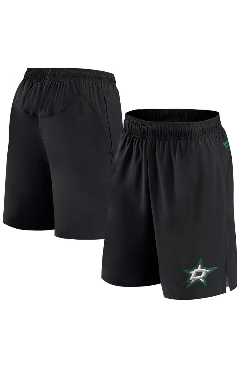 FANATICS Men's Fanatics Branded Black Dallas Stars Authentic Pro Tech Shorts, Main, color,