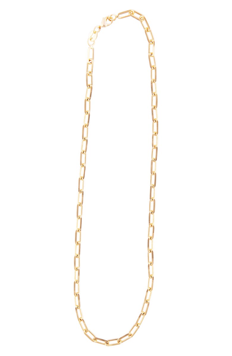 SHYMI Maggie Paper Clip Chain Necklace, Main, color, Gold
