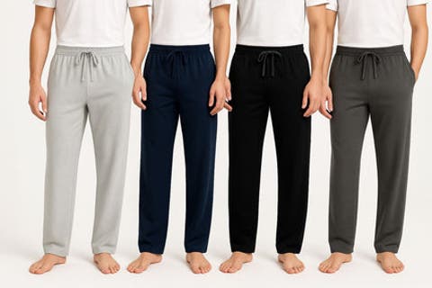 Mens 4 Pack Ultra Soft Pajama Pants