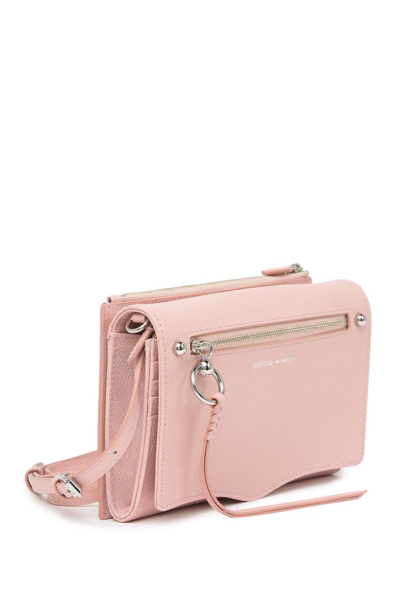 Gabby Leather Wallet on a Chain, Alternate, color, BALLET