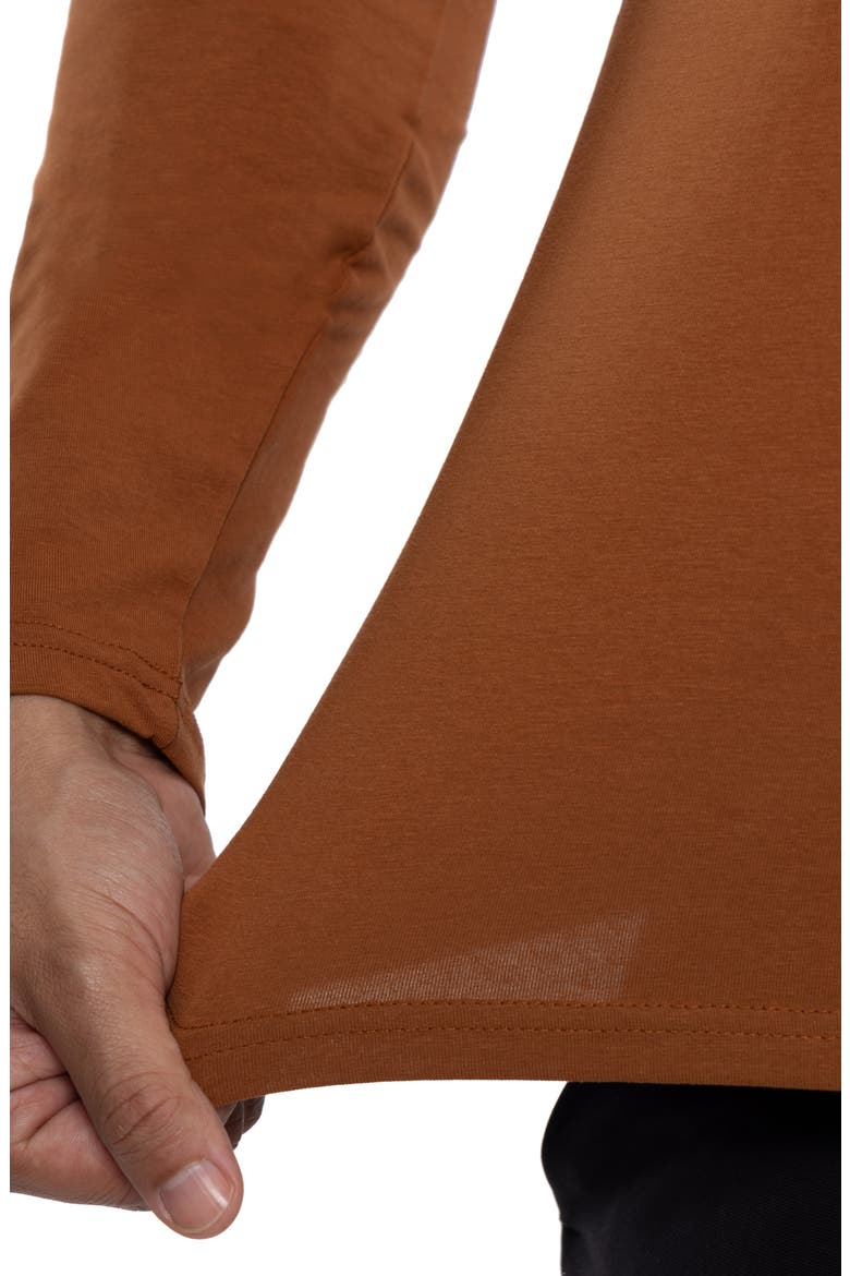 Long Sleeve Henley, Alternate, color, SIENNA